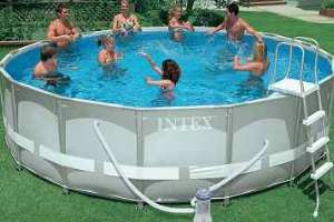 One of the many uses of an Intex Easy Set Above Ground Pool