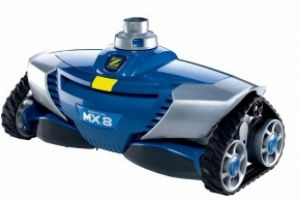The Zodiac MX8 swimming pool cleaner. A suction cleaner that does the walls