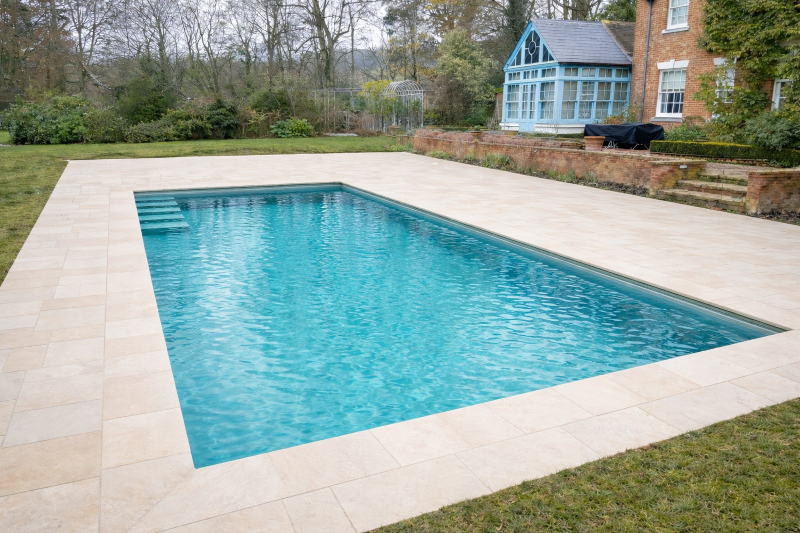 Finished swimming pool